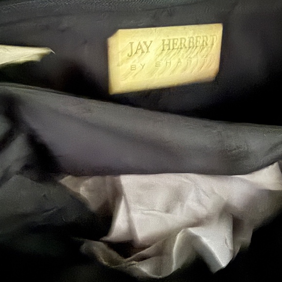 Jay Herbert by Sharif Black Woven Leather Shoulder Bag - Picture 13 of 14